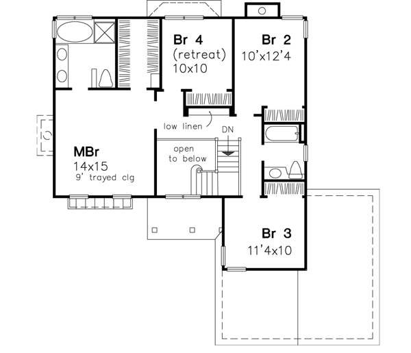 Upper/Second Floor Plan: 15-454