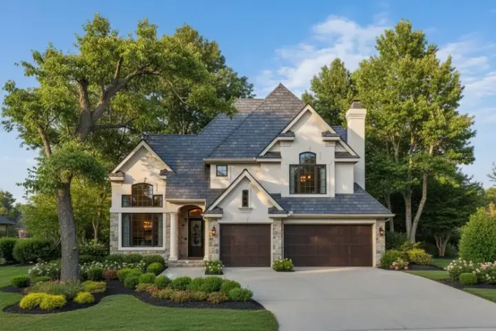 Contemporary house plans 15-460 - front exterior, 2,490 sq ft, 5 bed, 3 bath house plans | Monster House Plans