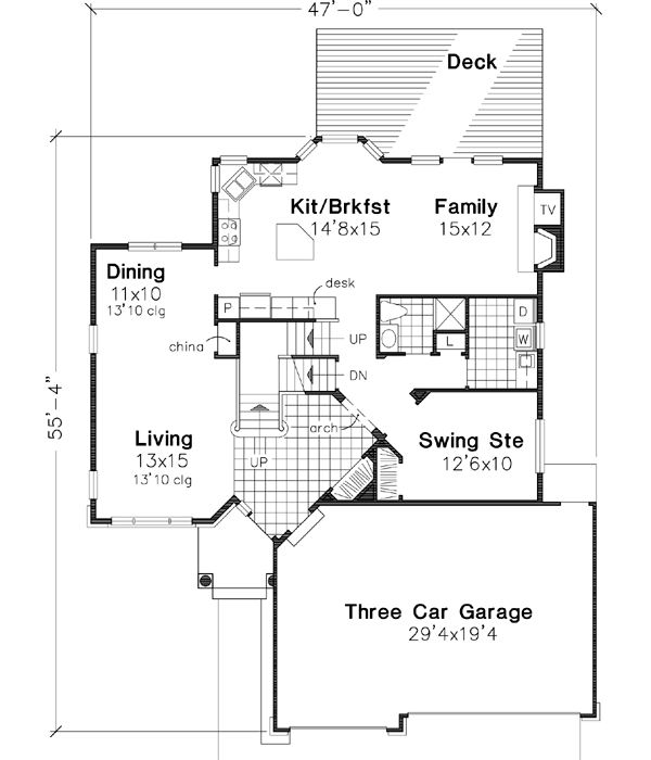 Main Floor Plan: 15-460