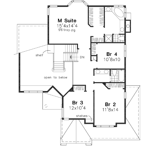Upper/Second Floor Plan: 15-460