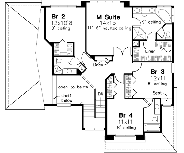 Upper/Second Floor Plan: 15-466
