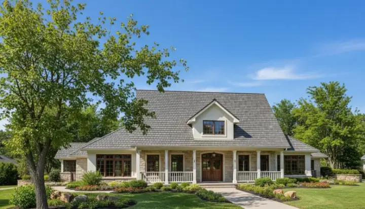 Country house plans 15-479 - front exterior, 3,344 sq ft, 4 bed, 4 bath house plans | Monster House Plans
