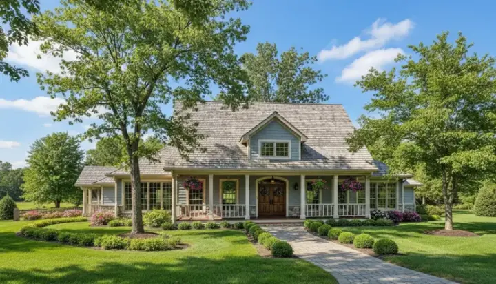 Country house plans 15-487 - front exterior, 3,032 sq ft, 4 bed, 4 bath house plans | Monster House Plans