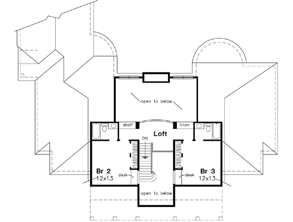 Upper/Second Floor Plan: 15-487