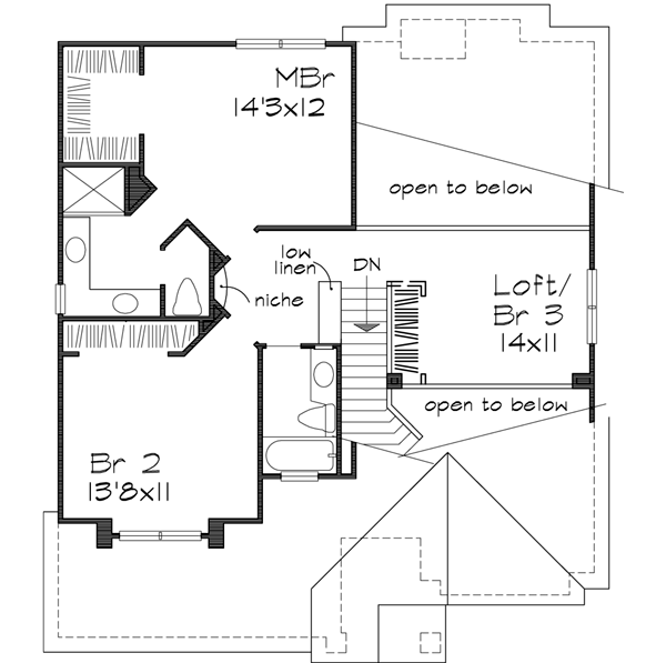Upper/Second Floor Plan: 15-493
