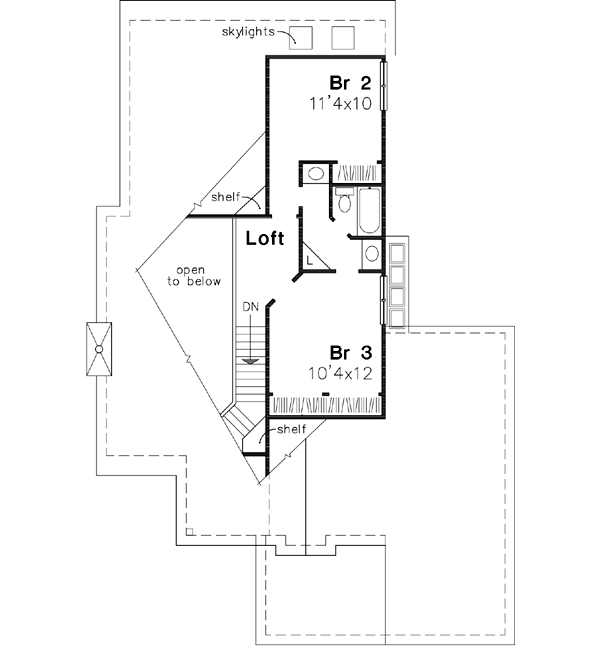 Upper/Second Floor Plan: 15-495