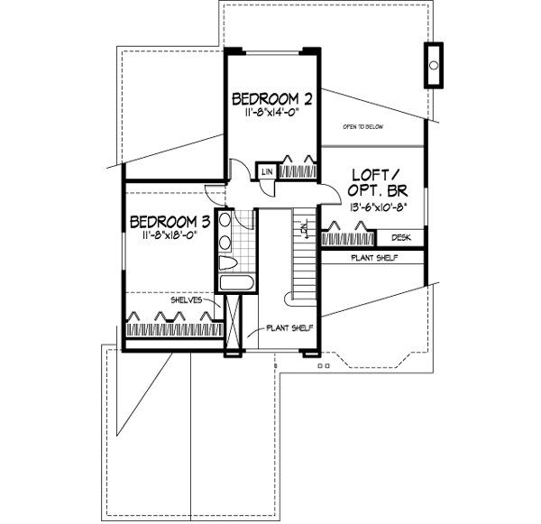 Upper/Second Floor Plan: 15-504