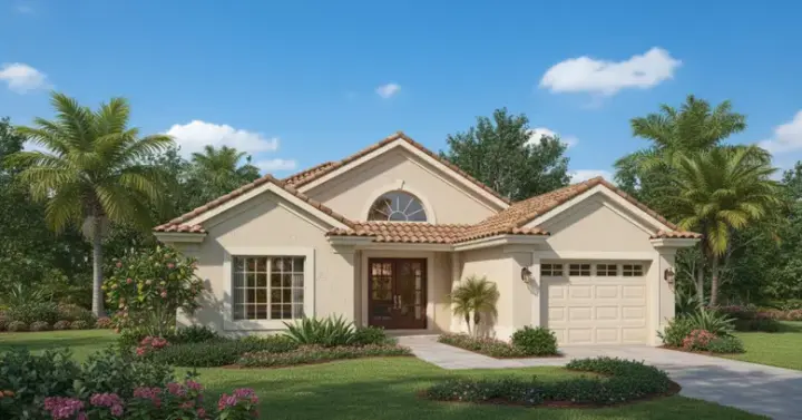 Southwest house plans 15-510 - front exterior, 1,042 sq ft, 2 bed, 2 bath house plans | Monster House Plans
