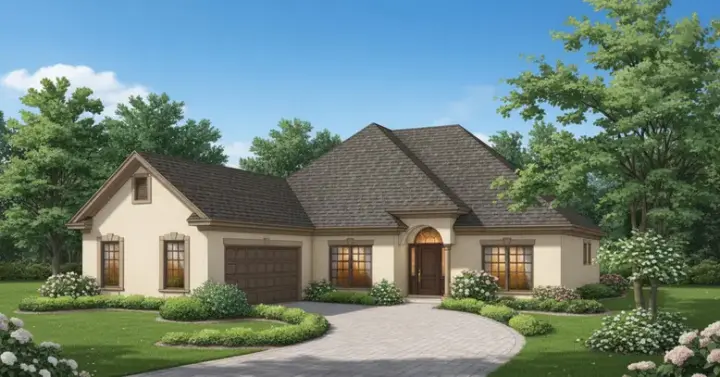 Contemporary house plans 15-511 - front exterior, 2,000 sq ft, 3 bed, 2 bath house plans | Monster House Plans