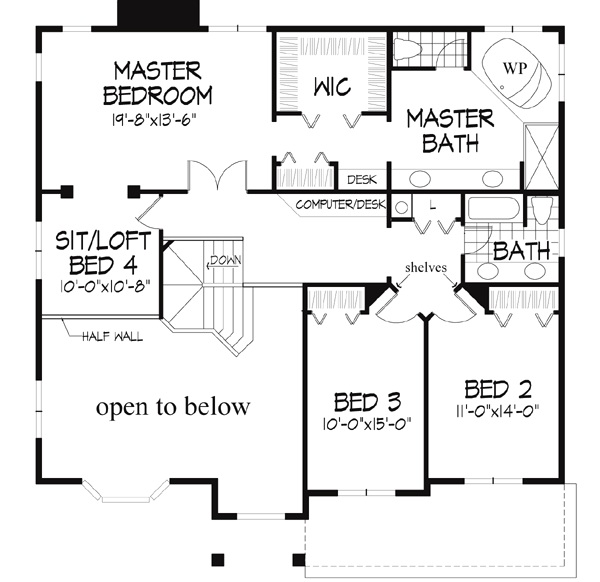 Upper/Second Floor Plan: 15-516