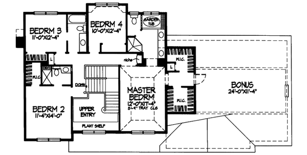 Upper/Second Floor Plan: 15-519