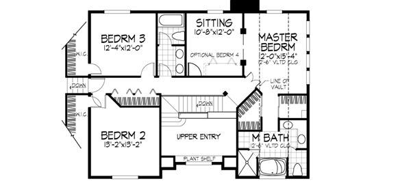 Upper/Second Floor Plan:15-520