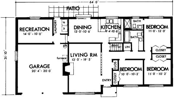 Main Floor Plan: 15-522