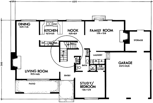 Main Floor Plan: 15-525