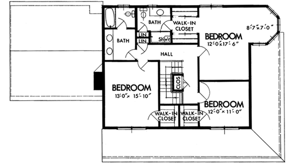 Upper/Second Floor Plan: 15-532