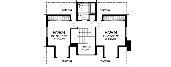 Upper/Second Floor Plan: 15-543