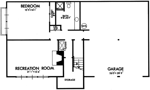 Lower Floor Plan: 15-557