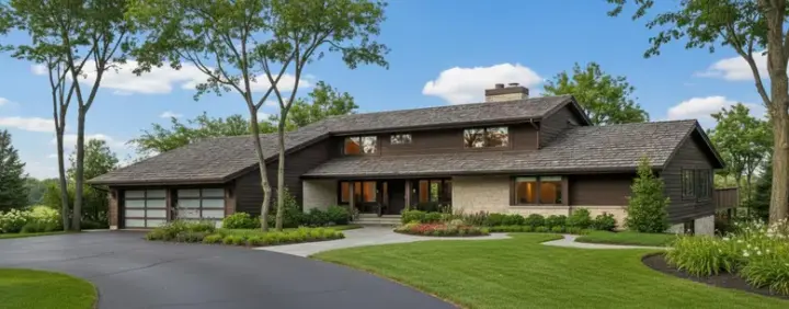 Contemporary house plans 15-566 - front exterior, 2,561 sq ft, 4 bed, 3 bath house plans | Monster House Plans