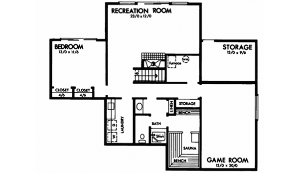 Lower Floor Plan: 15-566