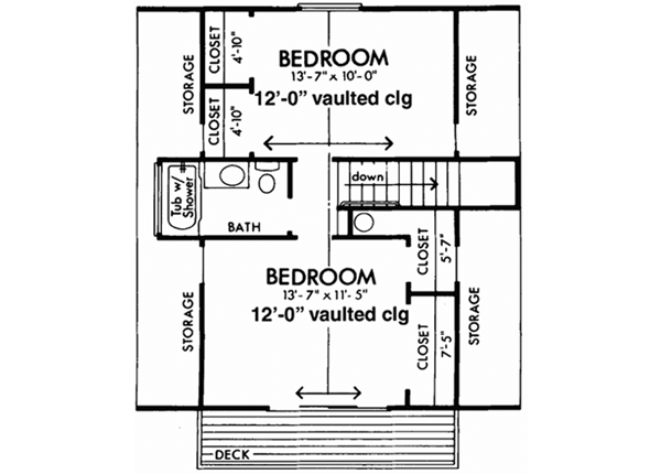 Upper/Second Floor Plan: 15-572