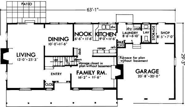 Main Floor Plan: 15-574