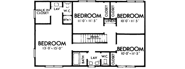 Upper/Second Floor Plan: 15-574