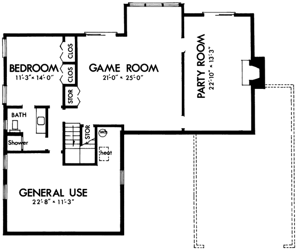 Lower Floor Plan: 15-575