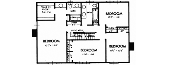 Upper/Second Floor Plan: 15-582