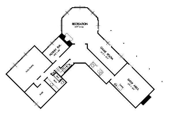 Lower Floor Plan: 15-590