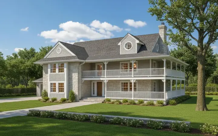 Southern house plans 15-591 - front exterior, 2,274 sq ft, 3 bed, 2 bath house plans | Monster House Plans