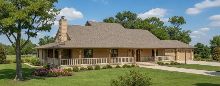 Ranch house plans 15-592 - front exterior, 1,985 sq ft, 4 bed, 3 bath house plans | Monster House Plans