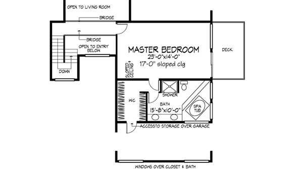 Upper/Second Floor Plan: 15-593