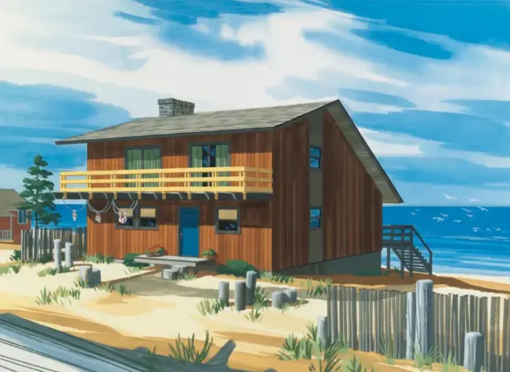 Contemporary house plans 15-596 - front exterior, 992 sq ft, 3 bed, 1 bath house plans | Monster House Plans