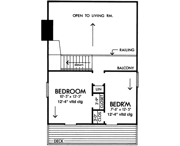 Upper/Second Floor Plan: 15-596