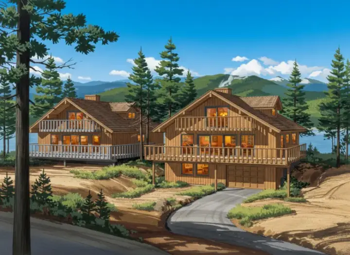Cottage house plans 15-599 - front exterior, 1,014 sq ft, 4 bed, 2 bath house plans | Monster House Plans