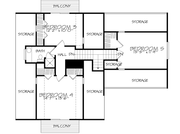 Upper/Second Floor Plan:15-606