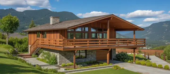 Contemporary house plans 15-613 - front exterior, 2,076 sq ft, 3 bed, 2 bath house plans | Monster House Plans