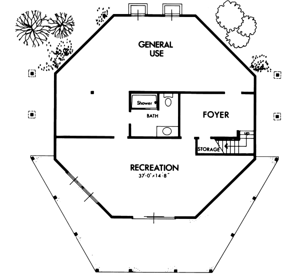 Contemporary Style House Plans 15-621