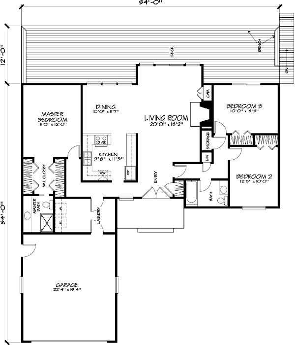 Ranch Style Floor Plans 15-625