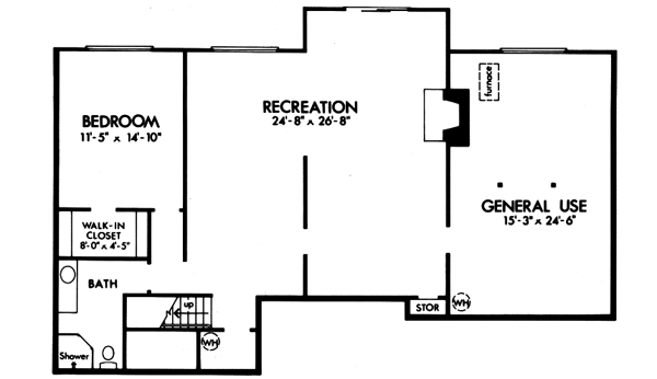 Lower Floor Plan: 15-625