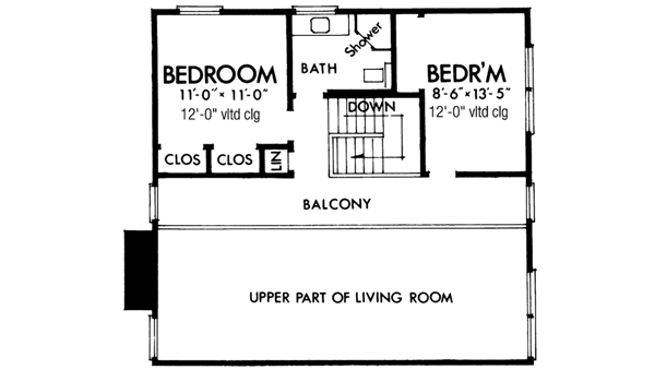 Upper/Second Floor Plan: 15-626
