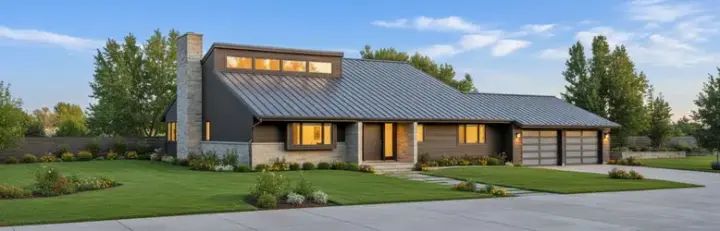 Contemporary house plans 15-630 - front exterior, 1,744 sq ft, 3 bed, 2 bath house plans | Monster House Plans