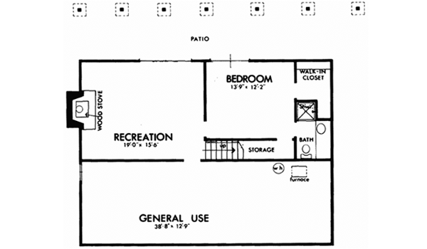 Lower Floor Plan: 15-630