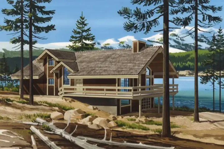 Contemporary house plans 15-636 - front exterior, 1,392 sq ft, 3 bed, 2 bath house plans | Monster House Plans