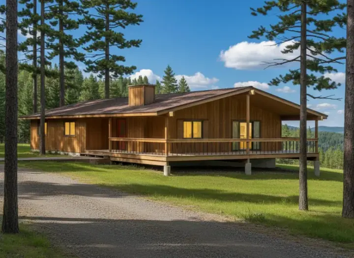 Contemporary house plans 15-644 - front exterior, 1,164 sq ft, 3 bed, 2 bath house plans | Monster House Plans
