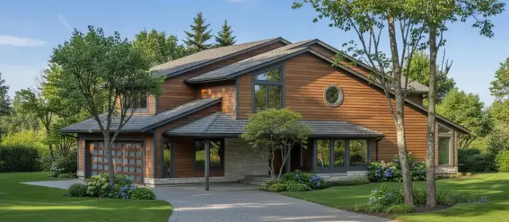 Contemporary house plans 15-654 - front exterior, 1,732 sq ft, 4 bed, 2 bath house plans | Monster House Plans