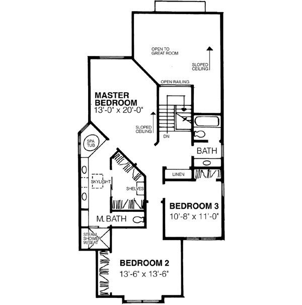 Upper/Second Floor Plan: 15-655