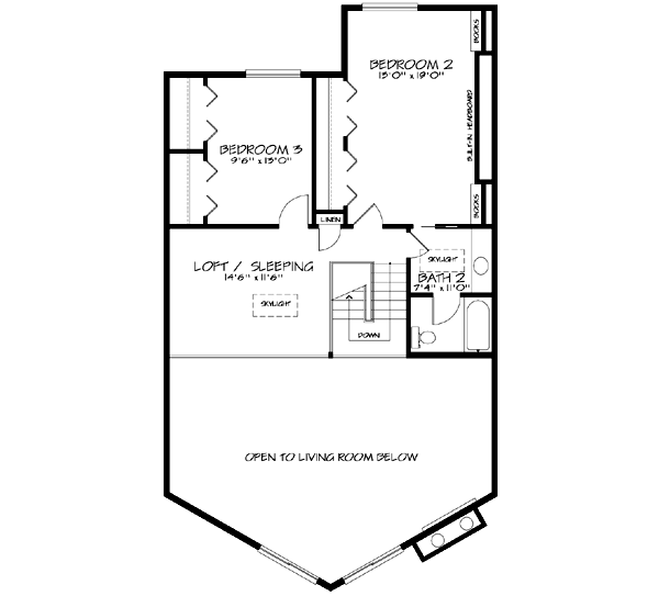 Upper/Second Floor Plan:15-660