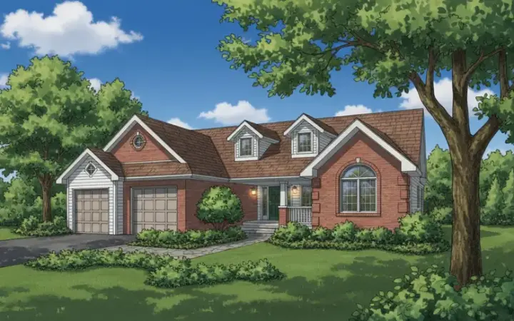 Ranch house plans 15-676 - front exterior, 1,806 sq ft, 3 bed, 2 bath house plans | Monster House Plans