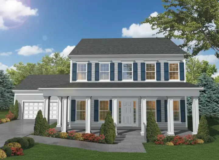 Southern Colonial house plans 15-680 - front exterior, 2,526 sq ft, 4 bed, 3 bath house plans | Monster House Plans